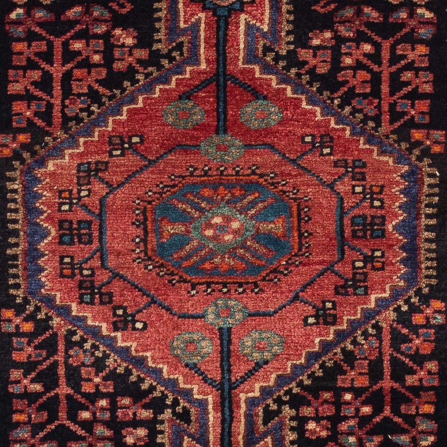 Perserteppich - Nomadic 130 x 88 cm - dunkelblau