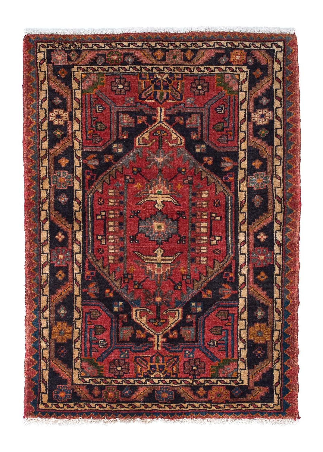 Perserteppich - Nomadic 120 x 85 cm - dunkelrot