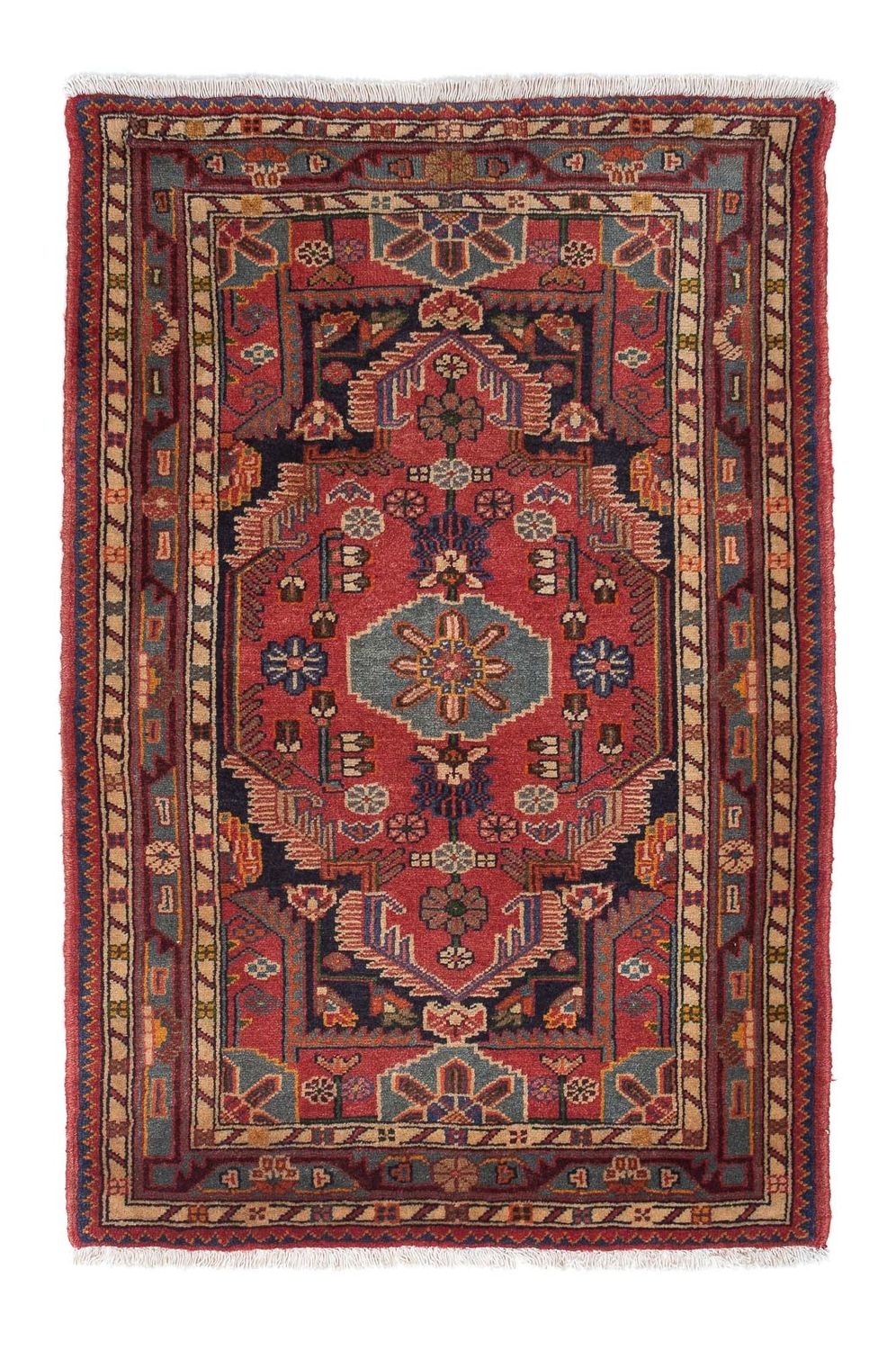 Perserteppich - Nomadic 136 x 91 cm - rot