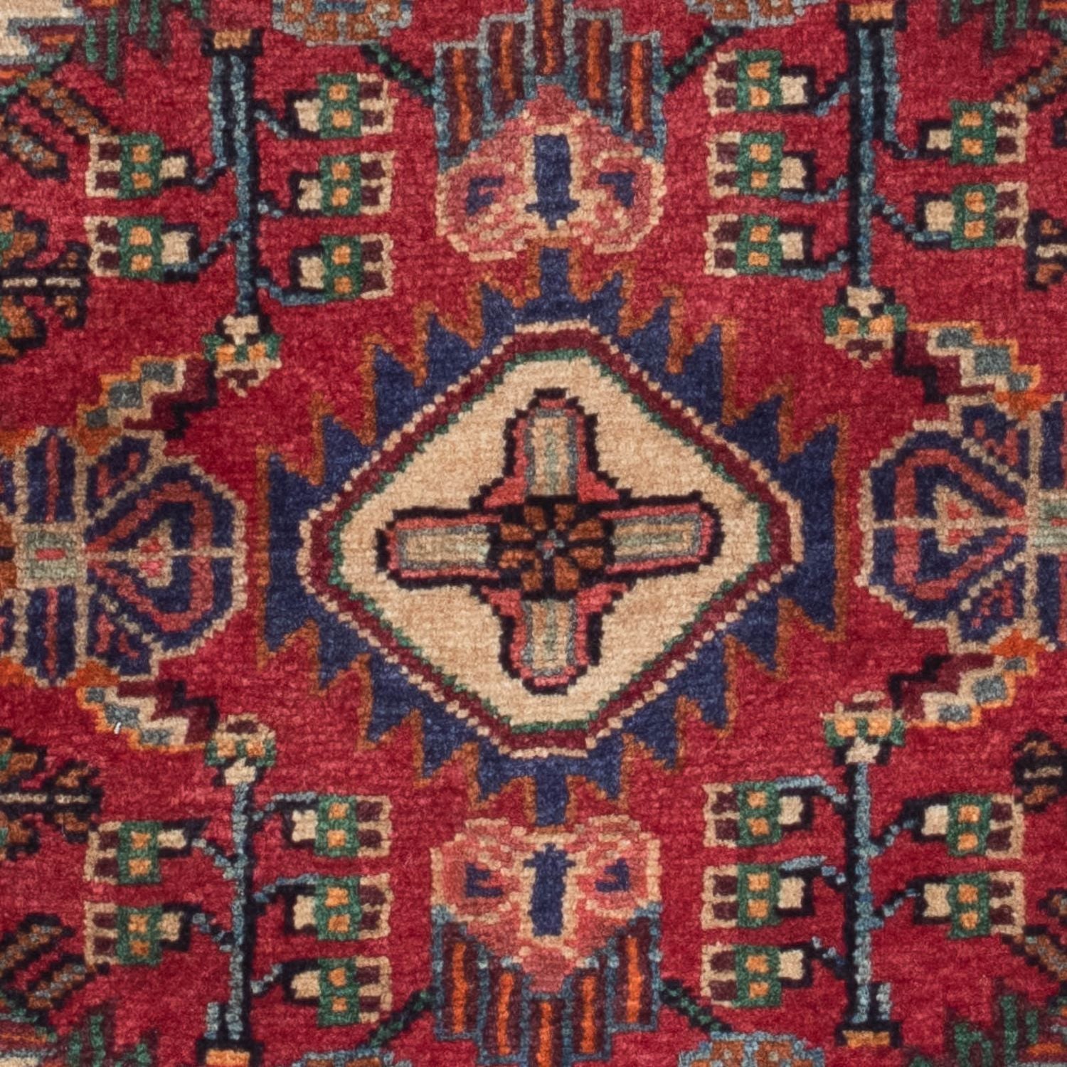 Perserteppich - Nomadic 125 x 83 cm - dunkelrot