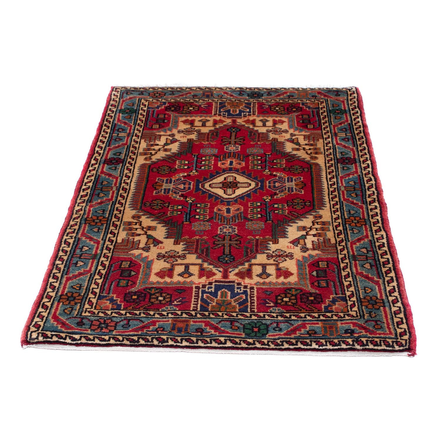 Perserteppich - Nomadic 125 x 83 cm - dunkelrot