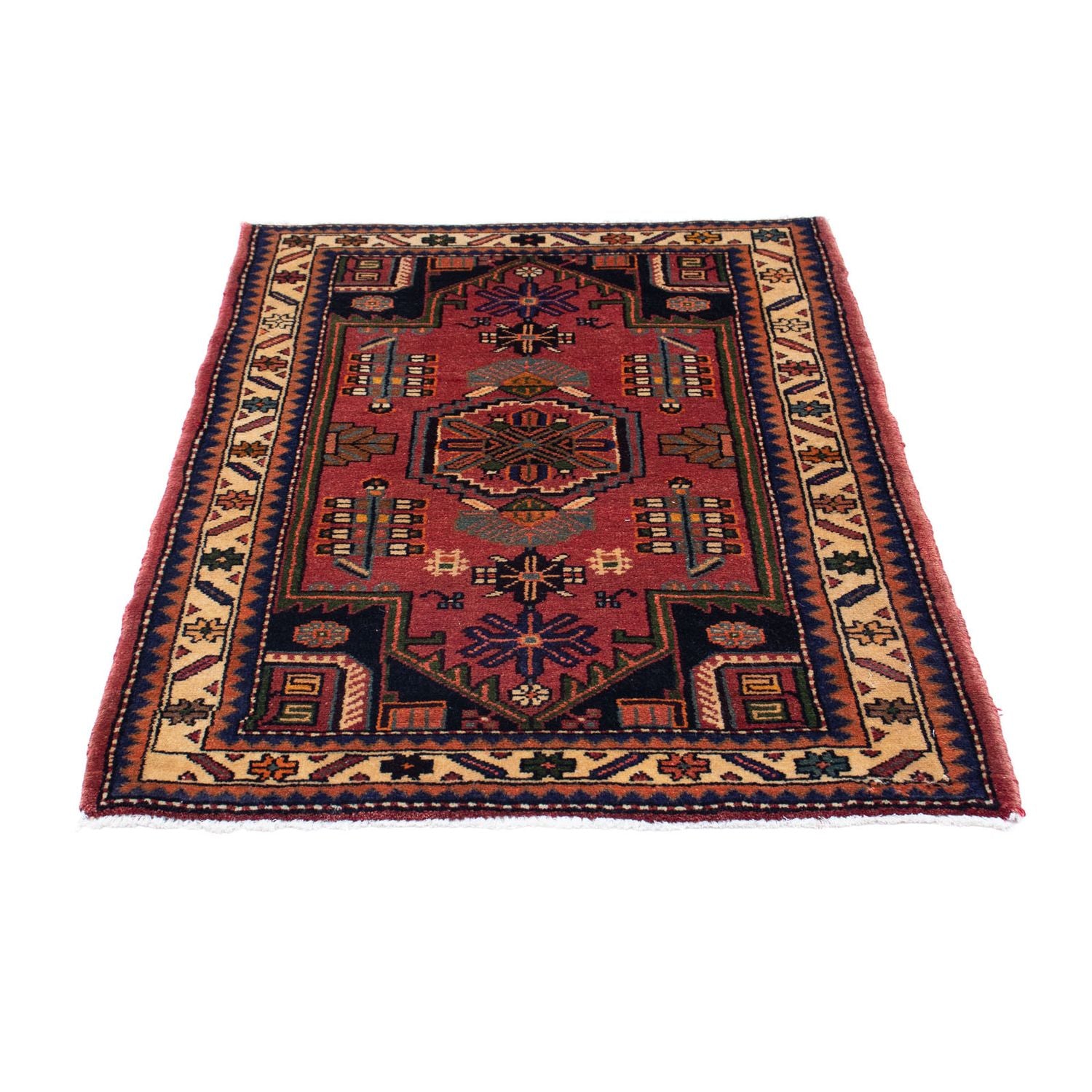 Perserteppich - Nomadic 120 x 86 cm - dunkelrot