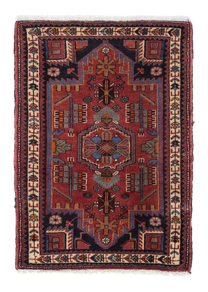 Perserteppich - Nomadic 118 x 81 cm - dunkelrot