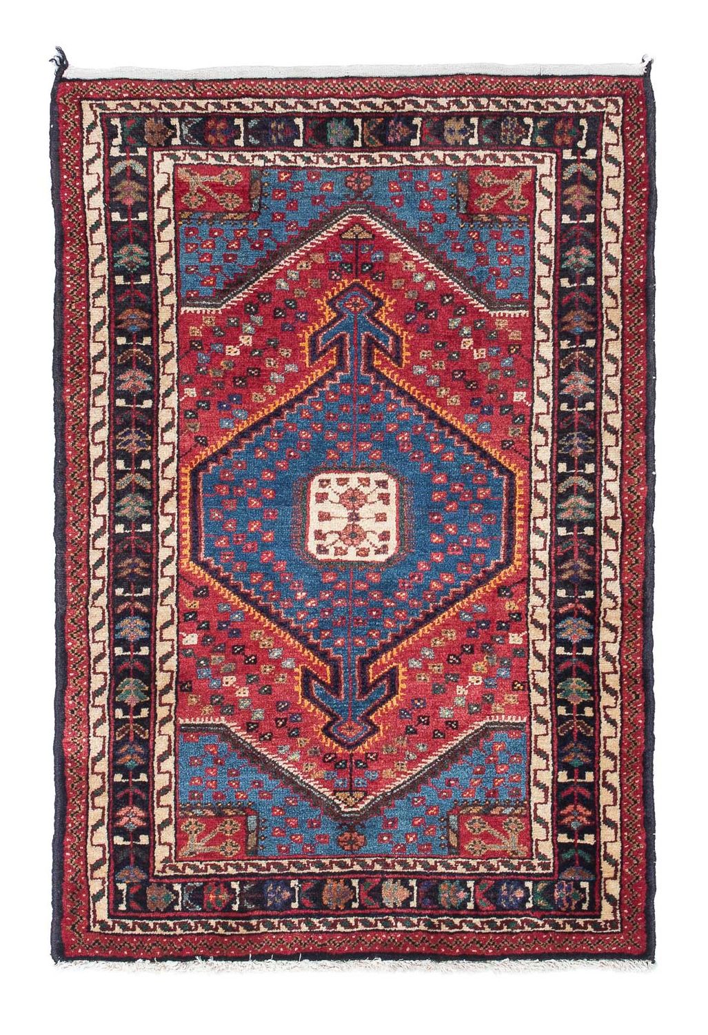 Perserteppich - Nomadic 120 x 81 cm - blau