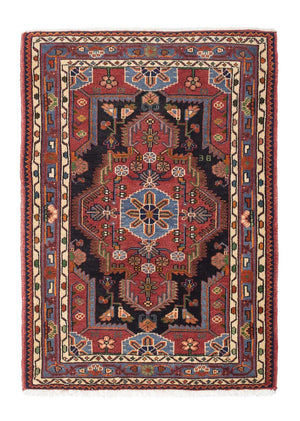 Perserteppich - Nomadic 126 x 90 cm - dunkelrot