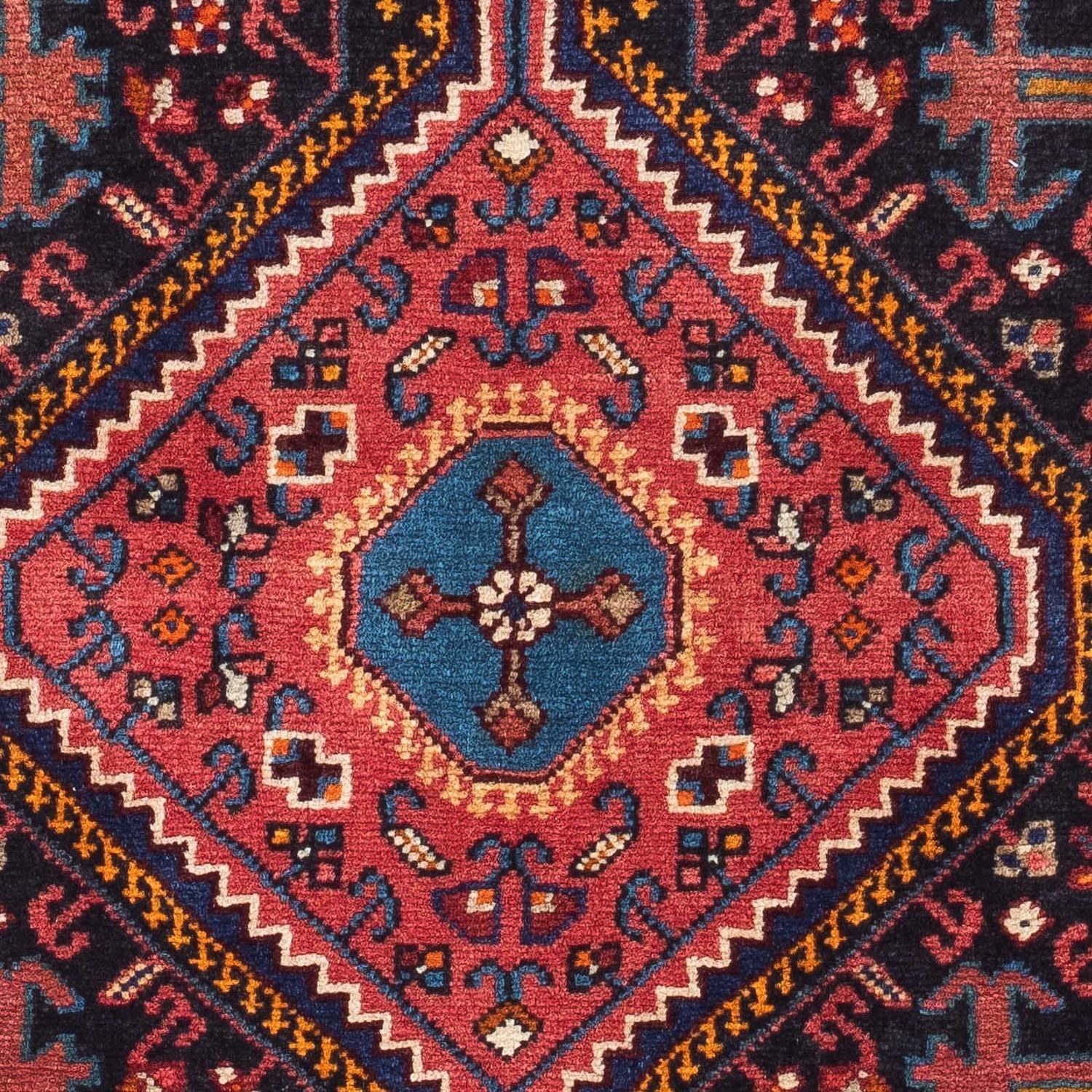 Perserteppich - Nomadic 128 x 82 cm - dunkelblau