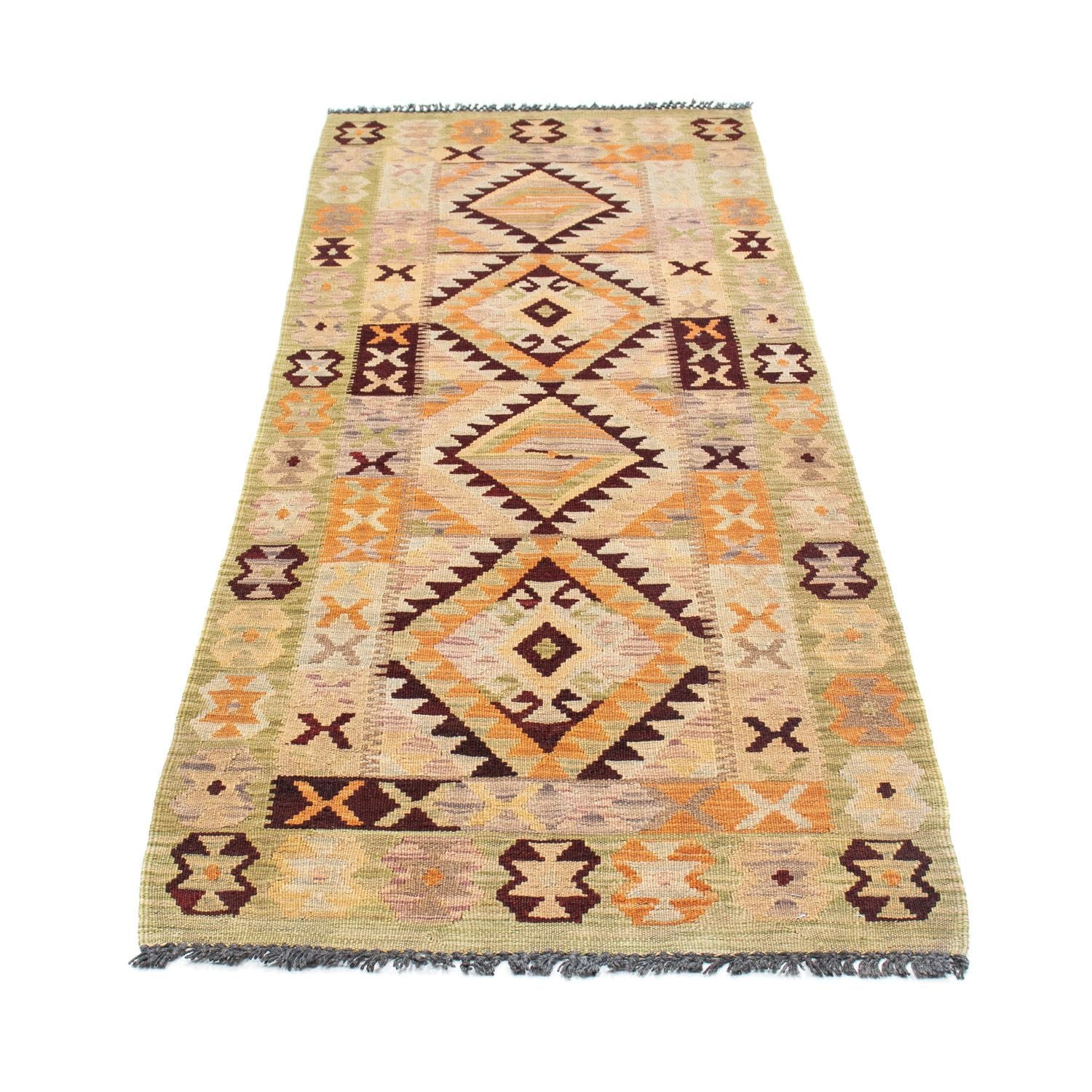 Kelim Teppich - Oriental 200 x 69 cm - beige