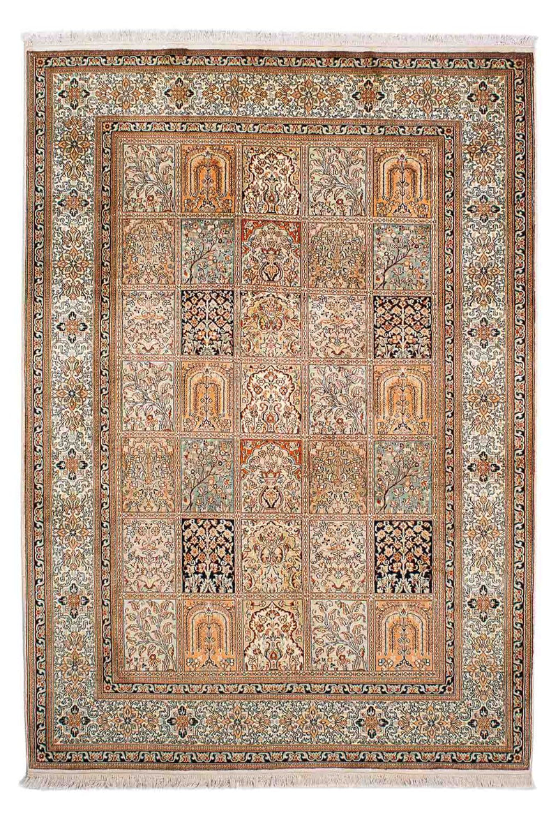 Seidenteppich - Kaschmir Seide 221 x 158 cm Wohnzimmer Teppich