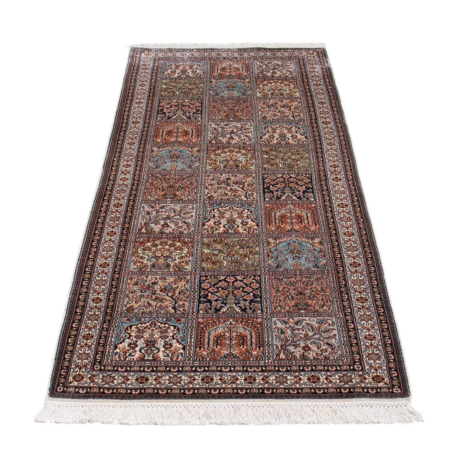 Seidenteppich - Kaschmir Seide 227 x 79 cm Teppich Läufer