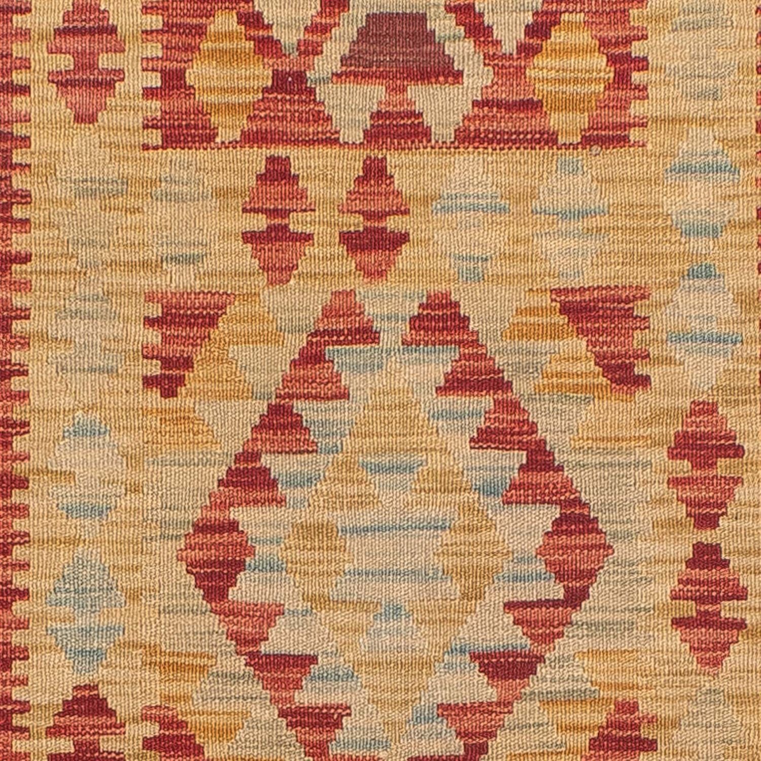 Kelim Teppich - Splash 389 x 77 cm - mehrfarbig