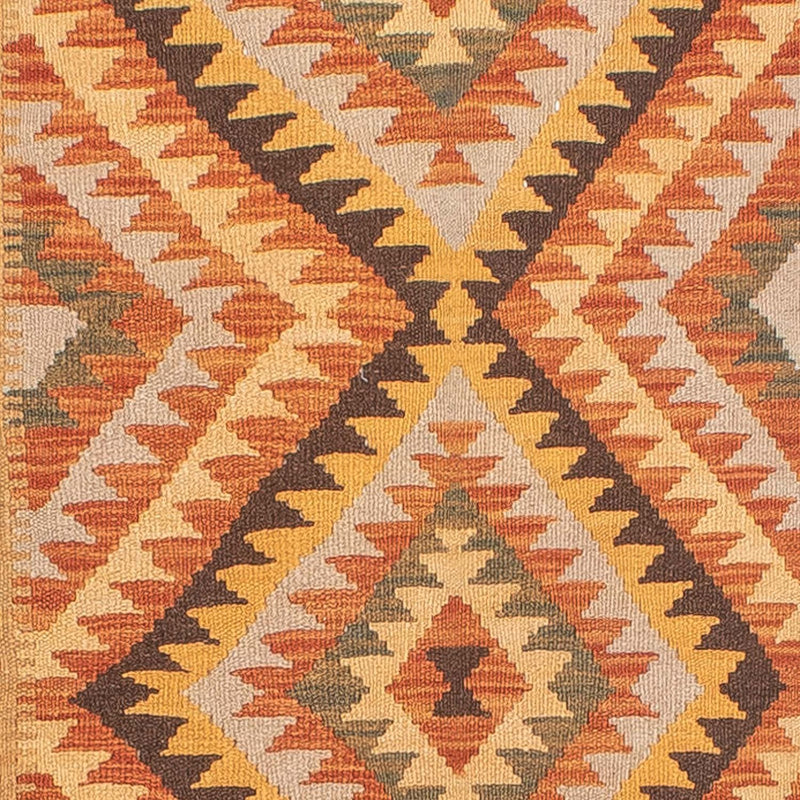 Kelim Teppich - Splash 394 x 76 cm - mehrfarbig