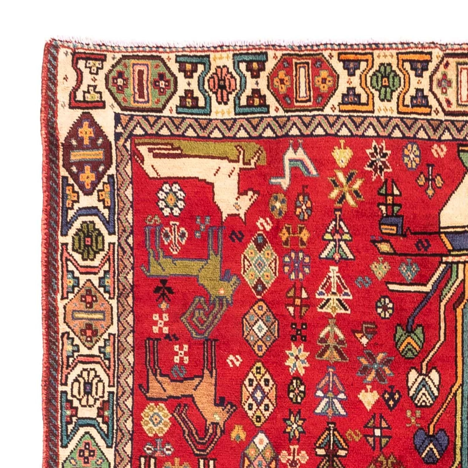 Perserteppich - Nomadic 220 x 143 cm - rot