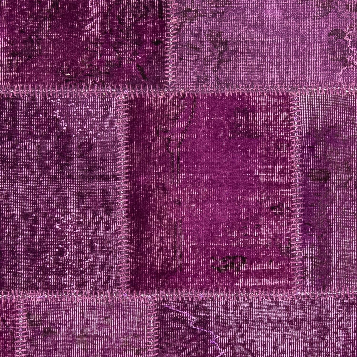 Patchwork Teppich 240 x 170 cm - lila