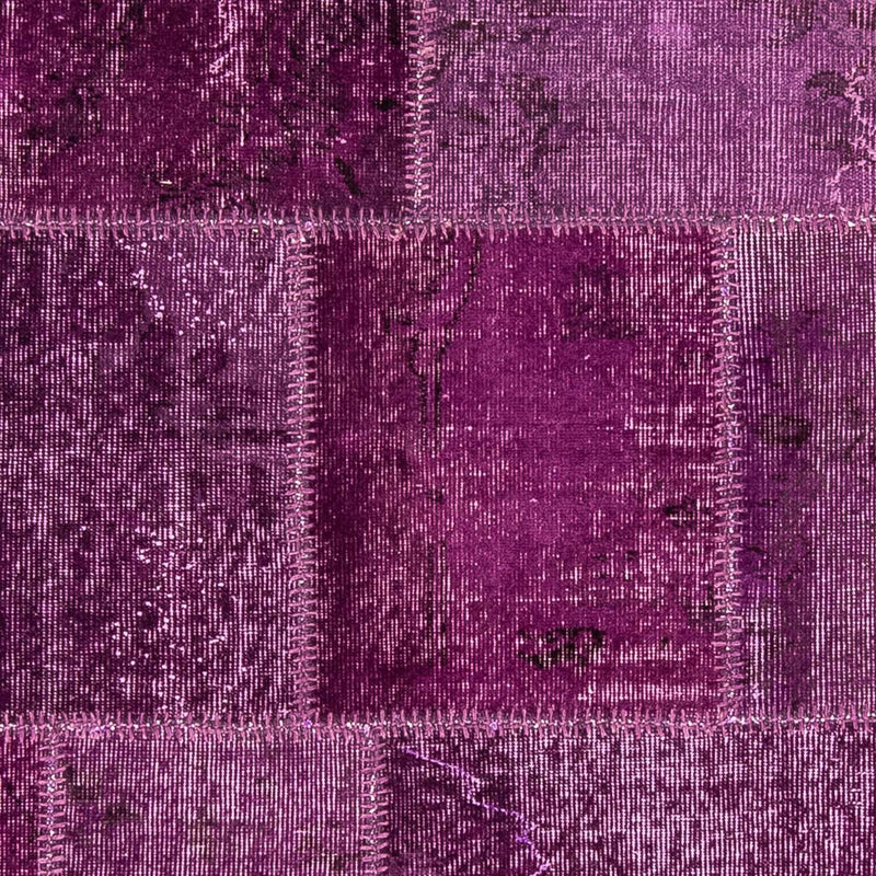 Patchwork Teppich 240 x 170 cm - lila