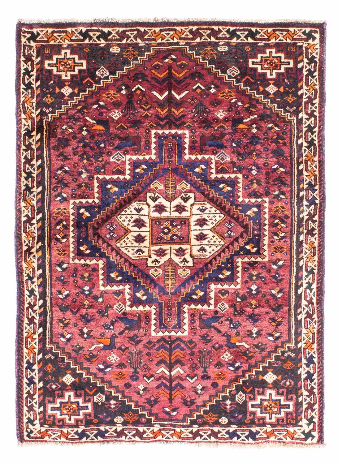 Perserteppich - Nomadic 155 x 110 cm - fuchsia