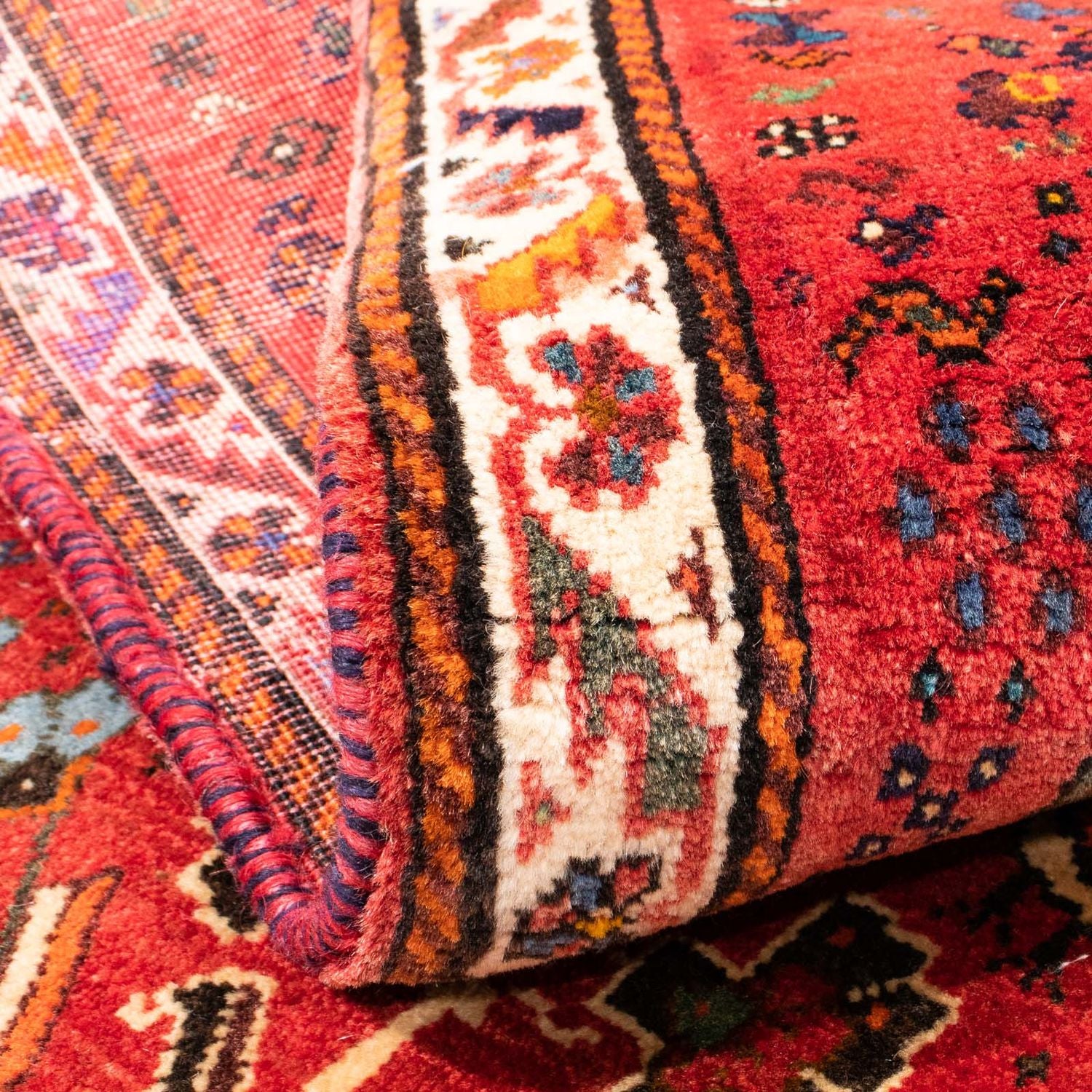 Perserteppich - Nomadic 162 x 117 cm - hellrot