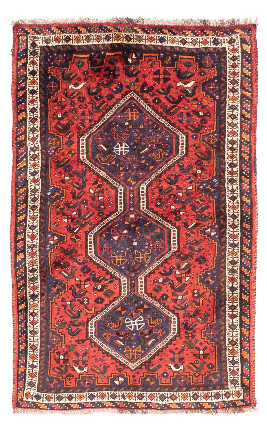 Perserteppich - Nomadic 163 x 110 cm - dunkelrot