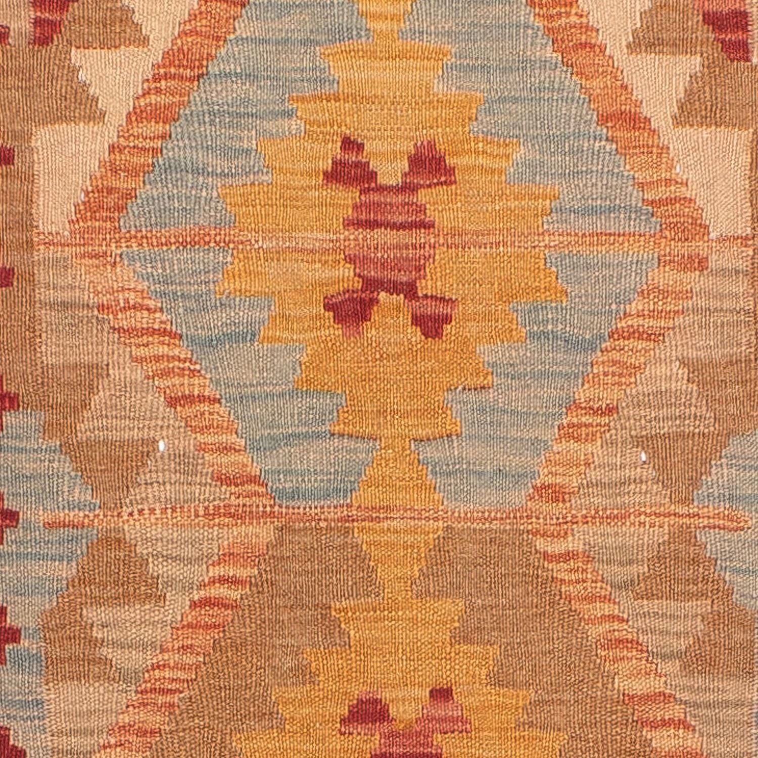 Kelim Teppich - Splash 389 x 81 cm - mehrfarbig