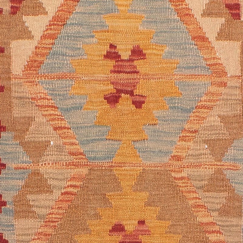 Kelim Teppich - Splash 389 x 81 cm - mehrfarbig