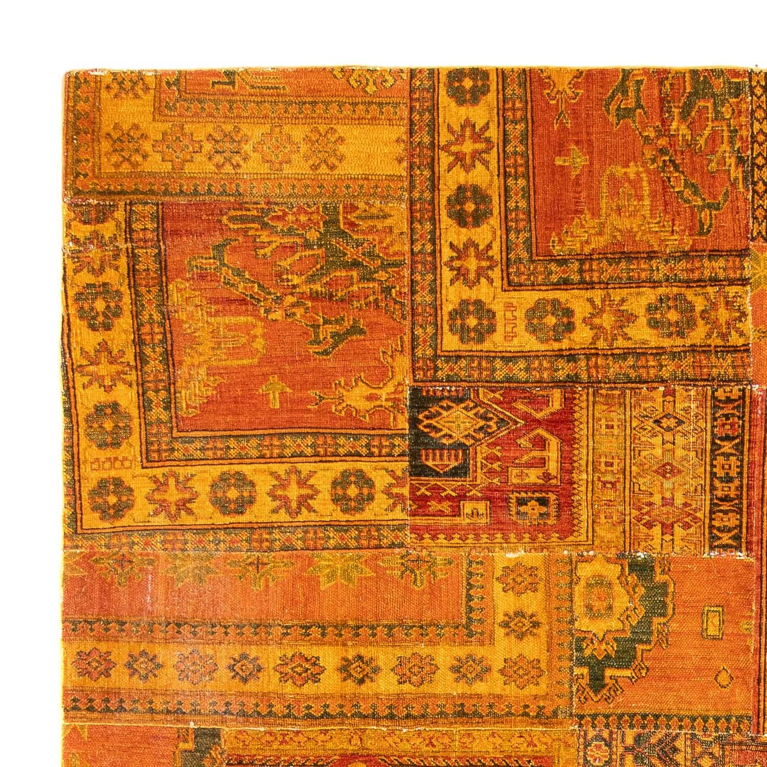 Patchwork Teppich 295 x 239 cm