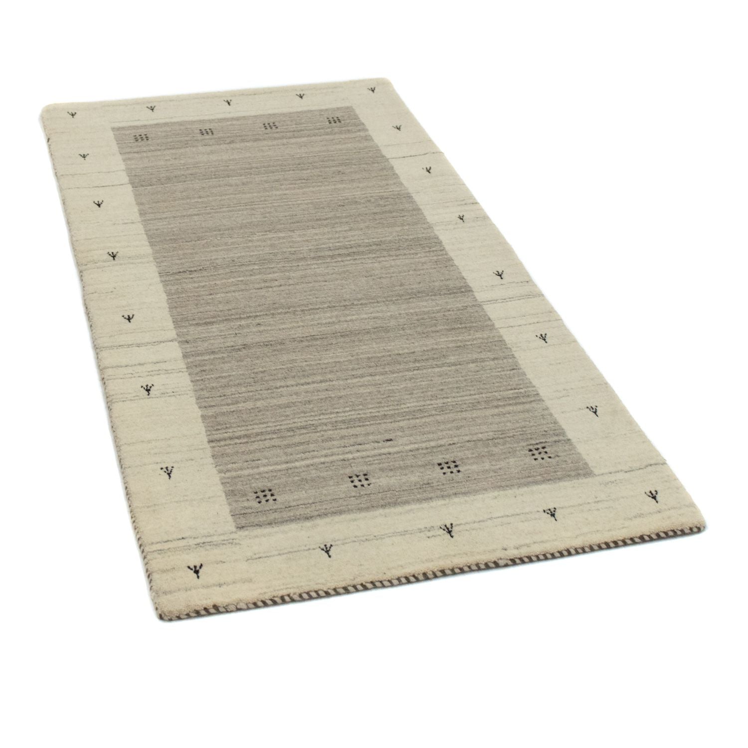 Gabbeh Teppich - Loribaft Indus 140 x 70 cm - beige