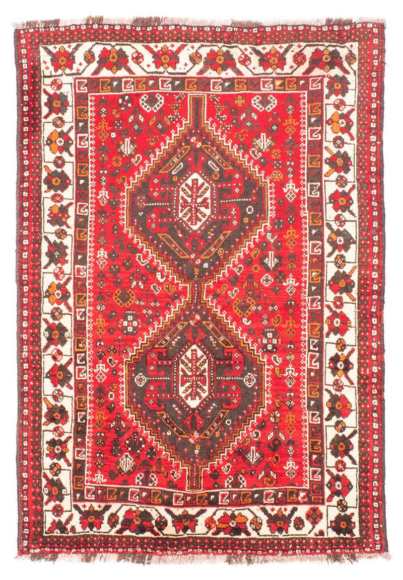 Perserteppich - Nomadic 160 x 112 cm - dunkelrot