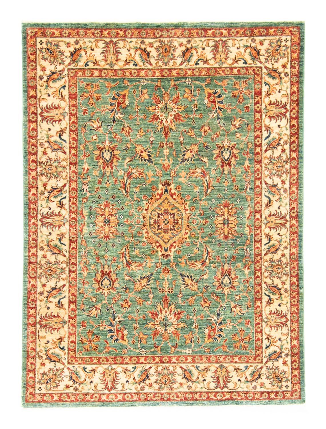 Ziegler Teppich 197 x 150 cm - grün