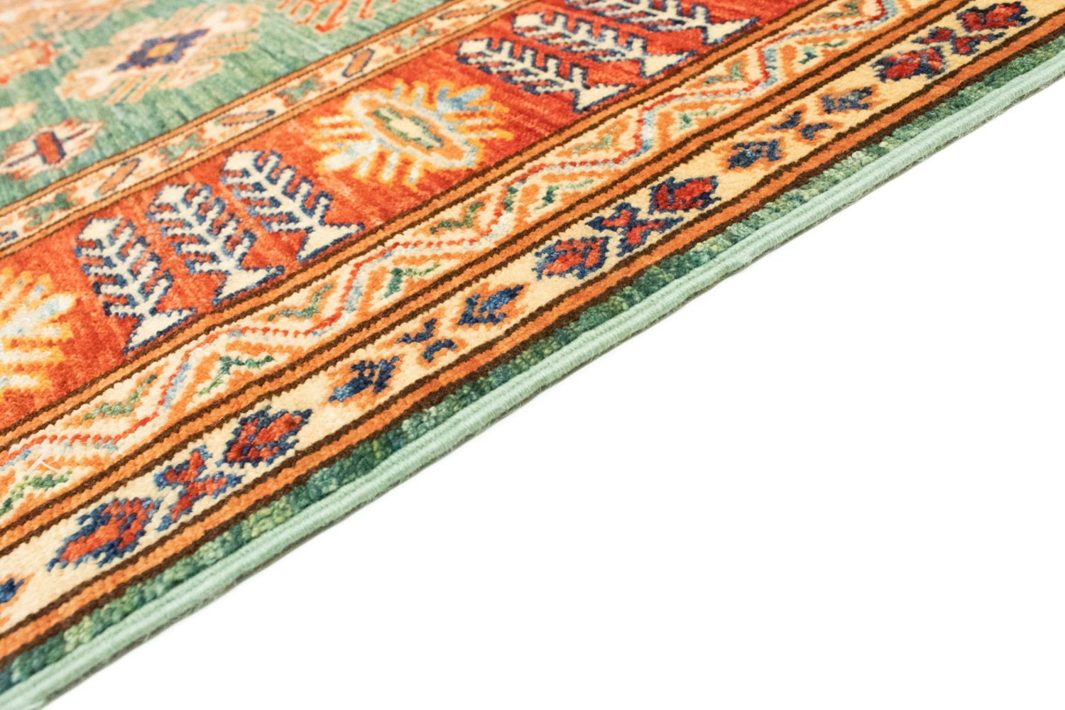 Ziegler Teppich - Kazak 211 x 150 cm - grün