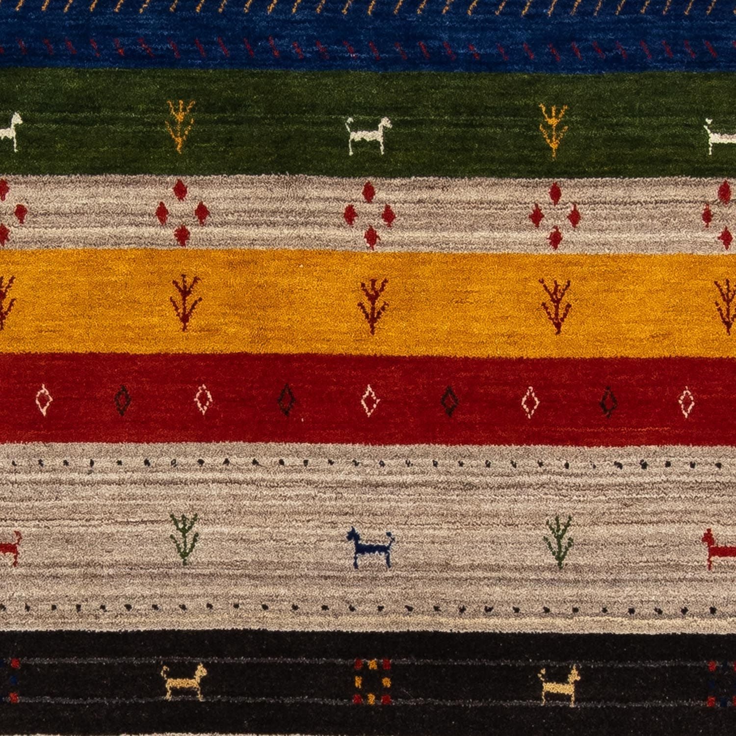 Gabbeh Teppich - Loribaft Indus 202 x 142 cm