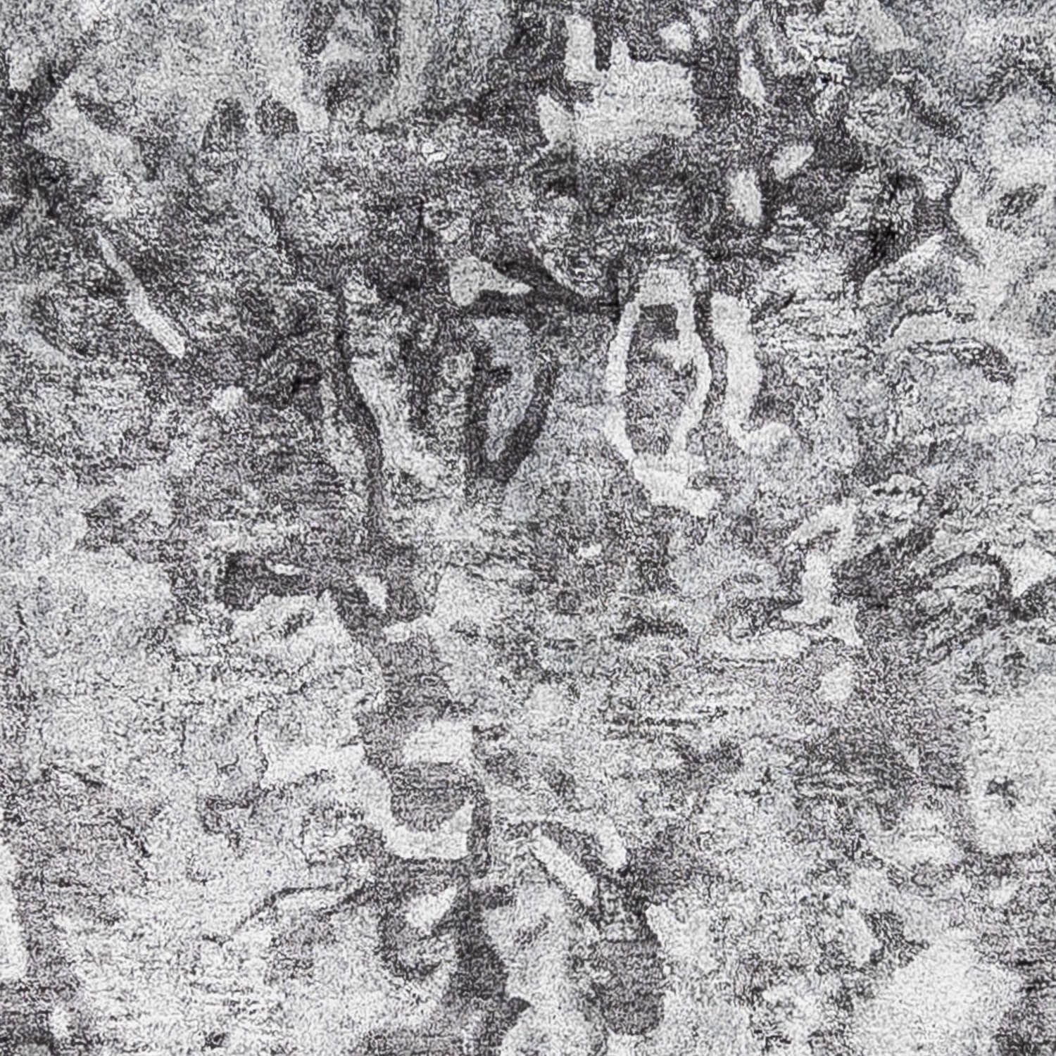 Designer Teppich 300 x 200 cm - silber