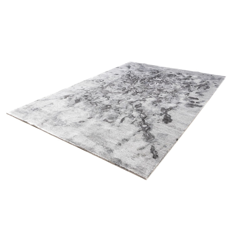 Designer Teppich 300 x 200 cm - silber