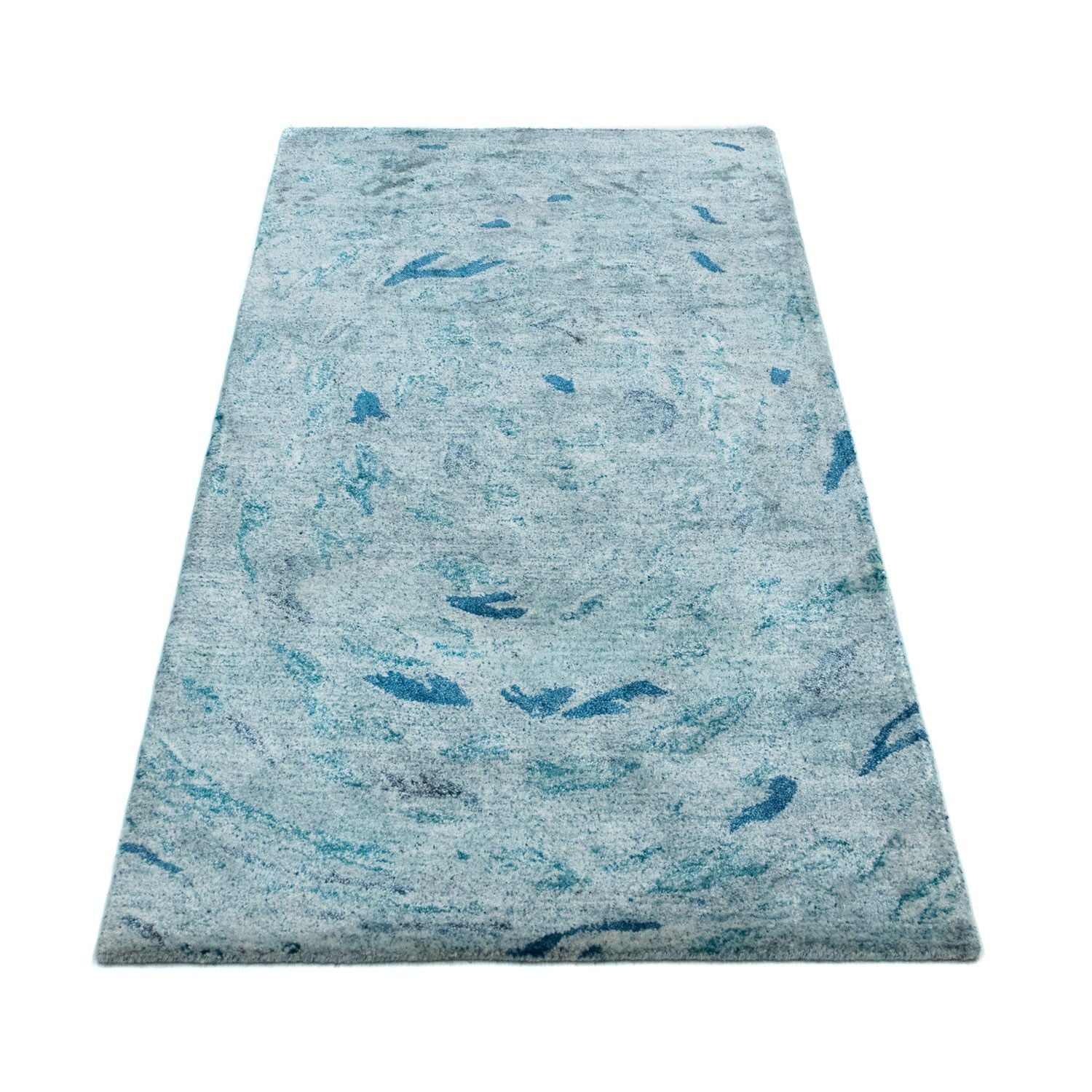 Designer Teppich 140 x 70 cm - türkis