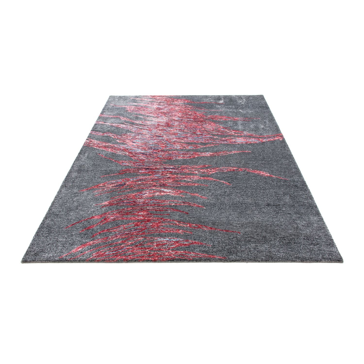 Designer Teppich 200 x 140 cm - grau