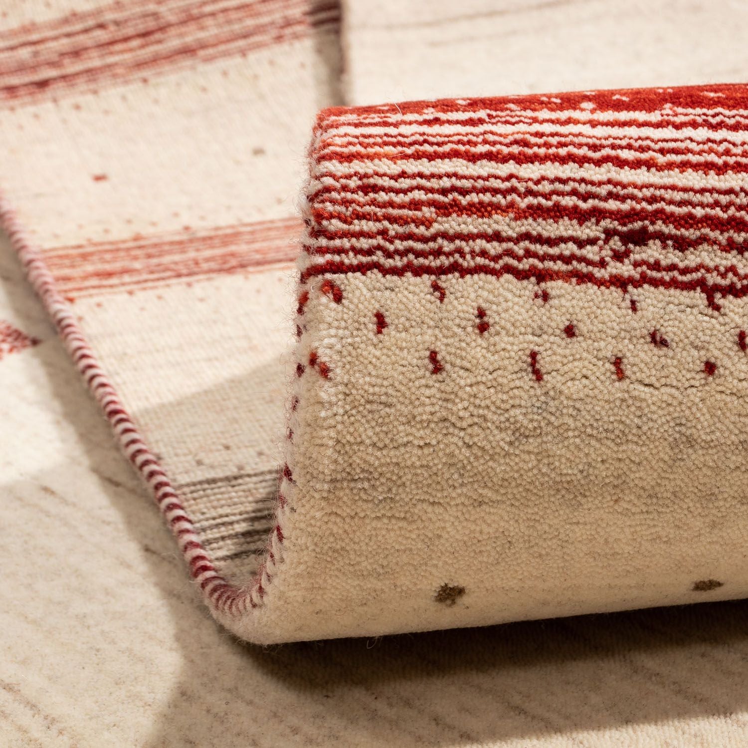 Gabbeh Teppich - Loribaft Indus 298 x 203 cm - beige