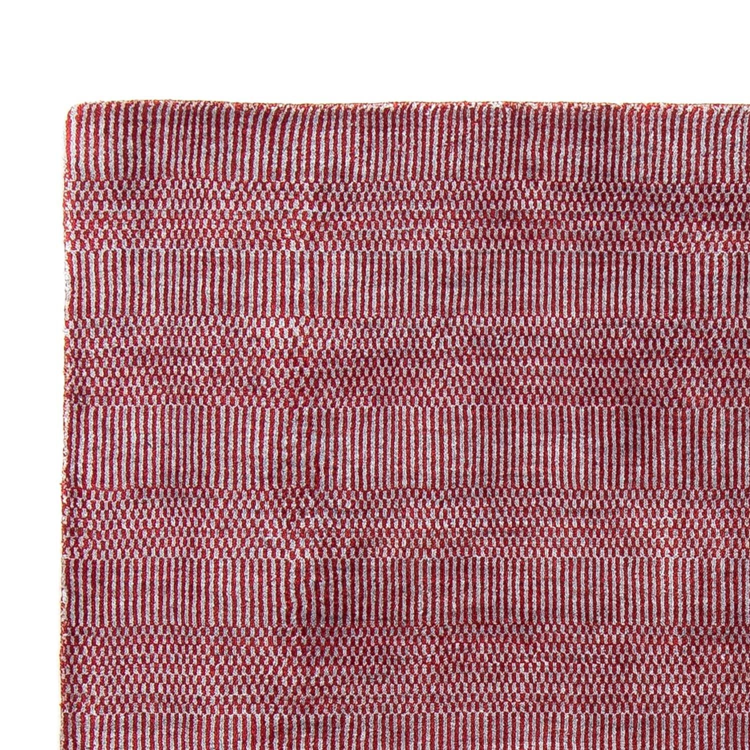 Designer Teppich 201 x 142 cm - rot