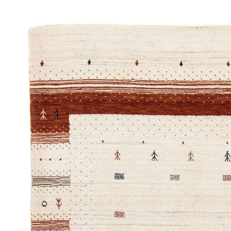 Gabbeh Teppich - Loribaft Indus 201 x 146 cm - beige
