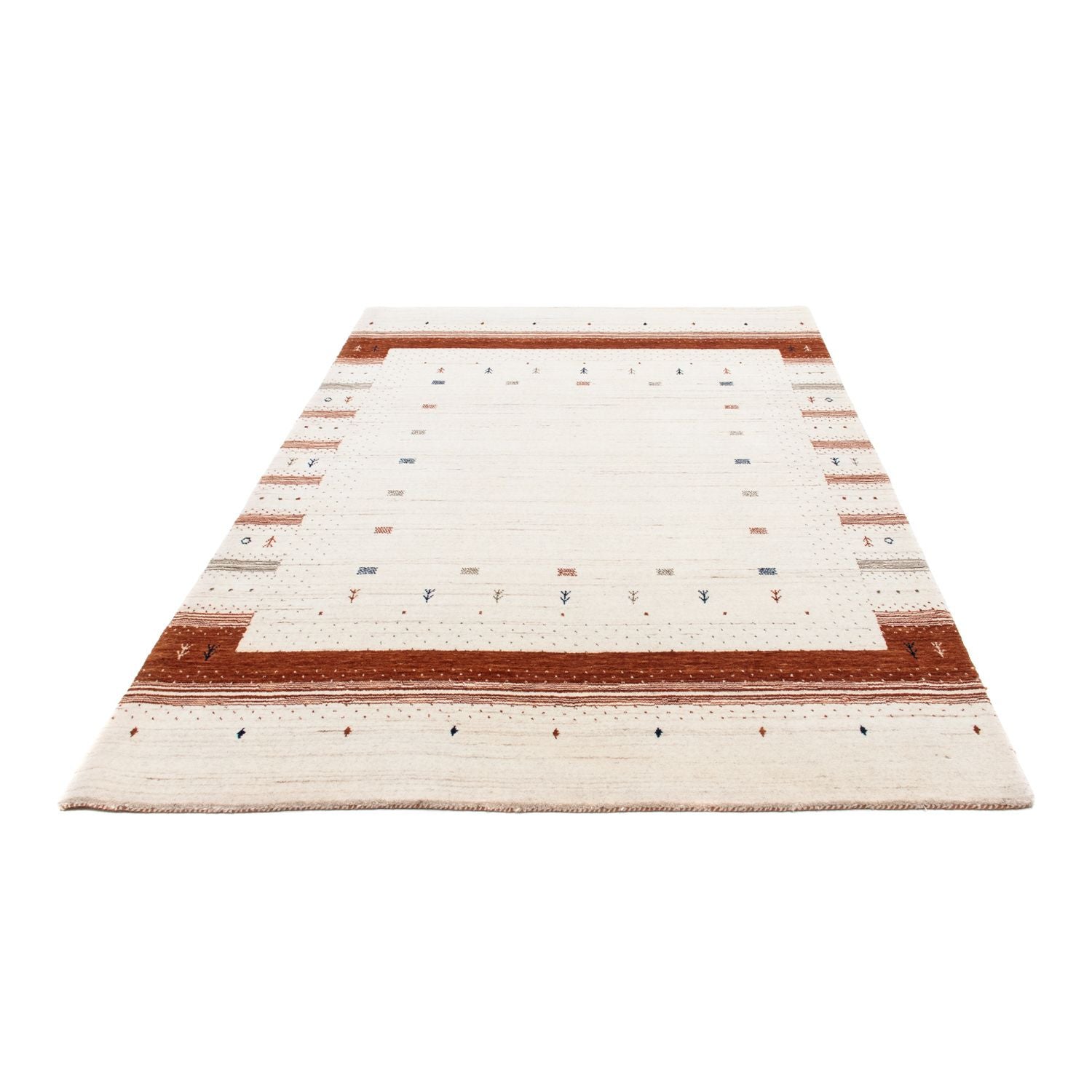 Gabbeh Teppich - Loribaft Indus 201 x 146 cm - beige