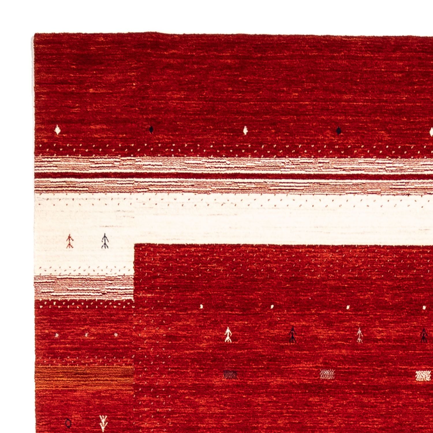 Gabbeh Teppich - Loribaft Indus 303 x 207 cm - rot