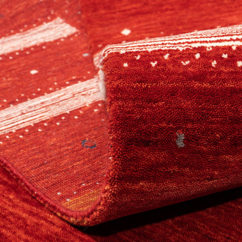 Gabbeh Teppich - Loribaft Indus 303 x 207 cm - rot
