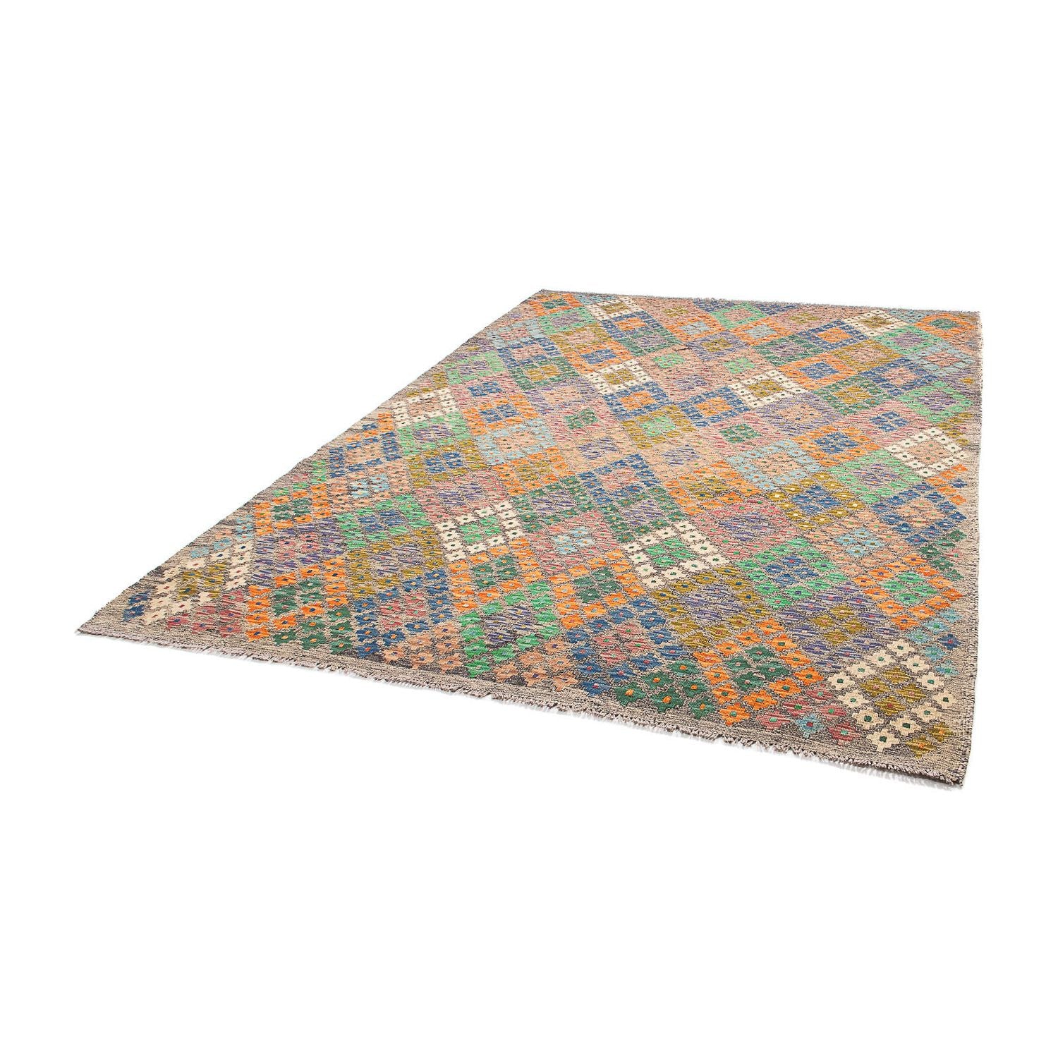 Kelim Teppich - Splash 290 x 202 cm - mehrfarbig