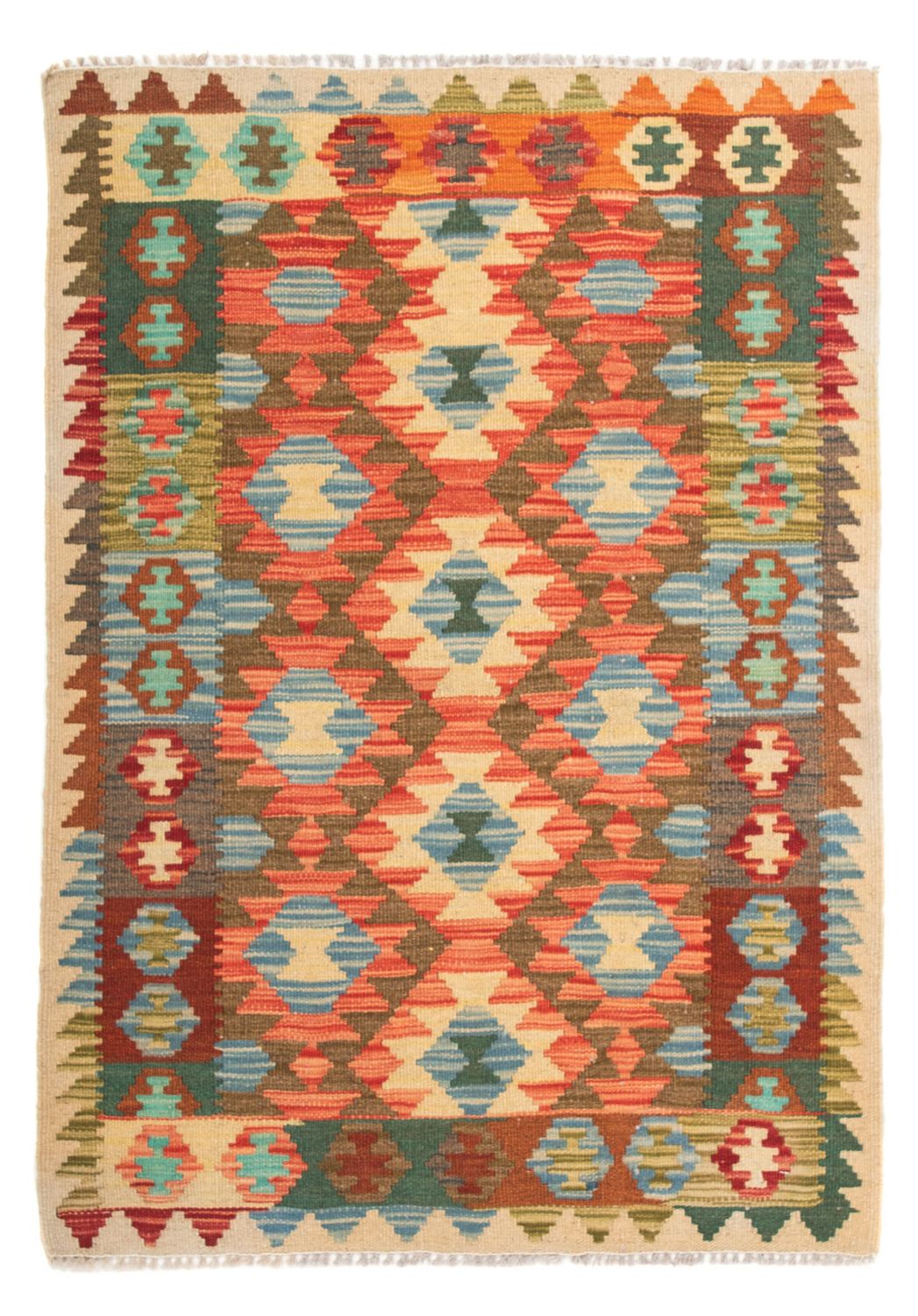 Kelim Teppich - Splash 125 x 80 cm - mehrfarbig