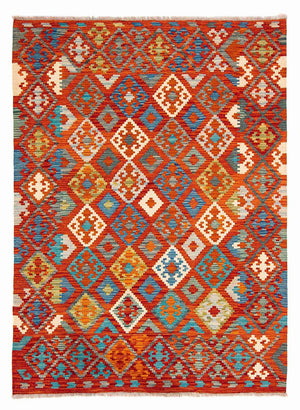 Kelim Teppich - Splash 226 x 170 cm - mehrfarbig