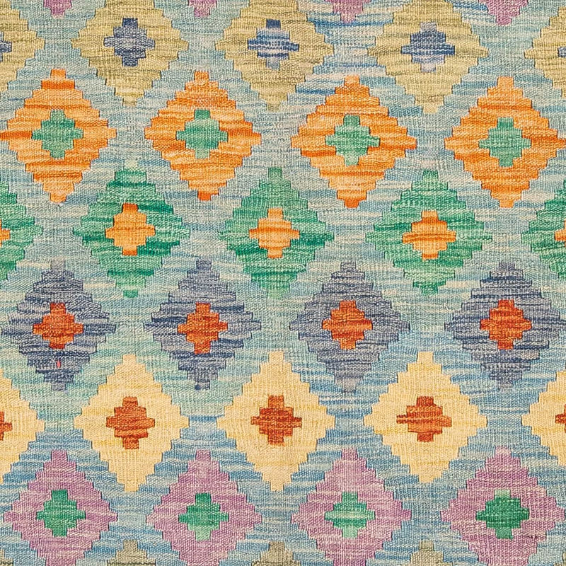 Kelim Teppich - Splash 180 x 136 cm - hellblau