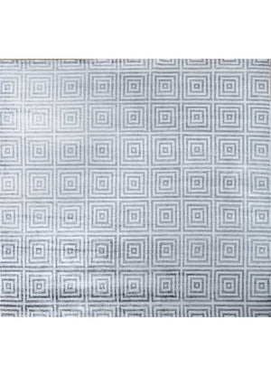 Viskose Teppich quadratisch  - 345 x 345 cm - silber