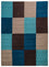 Patchwork Teppich 240 x 170 cm Wohnzimmer Teppich