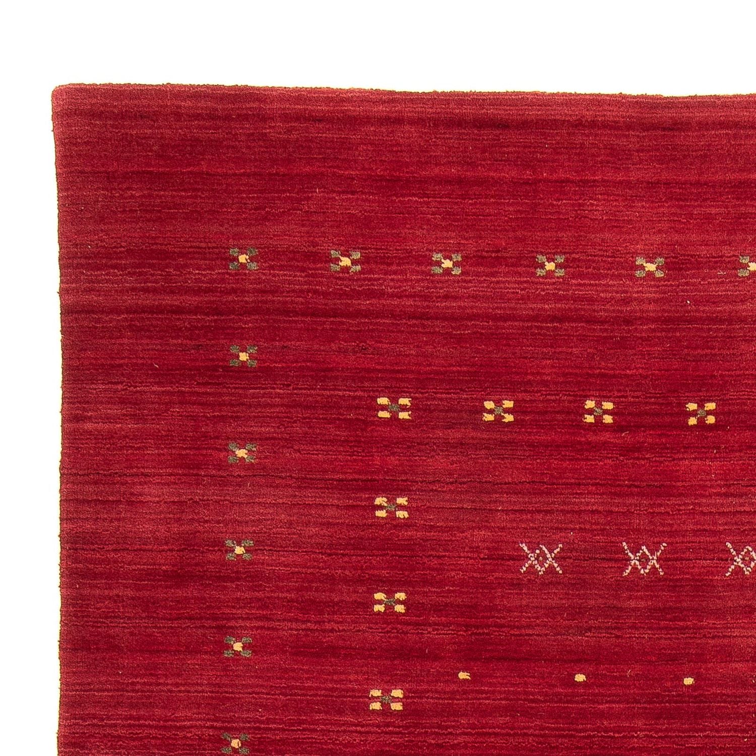 Gabbeh Teppich - Loribaft Softy 240 x 170 cm - dunkelrot