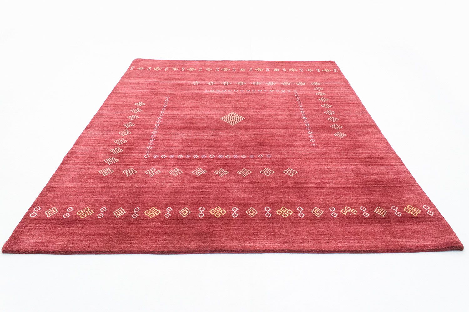 Wollteppich 240 x 170 cm Teppich Wohnzimmer